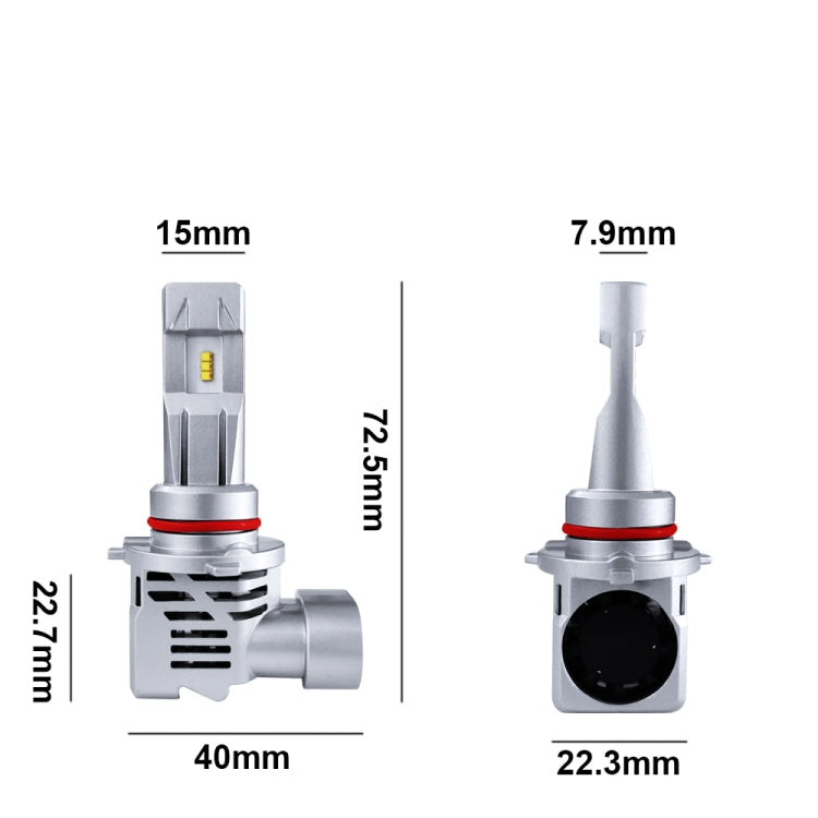 Lampade LED 9005 HB3 H10 6500K 17W 2000LM IP68 per auto