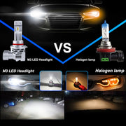 2 PZ M3 9005 / HB3 / H10 DC9-32V / 17W / 6500K / 2000LM IP68 Lampade per fari LED per auto, 9005 / HB3 / H10