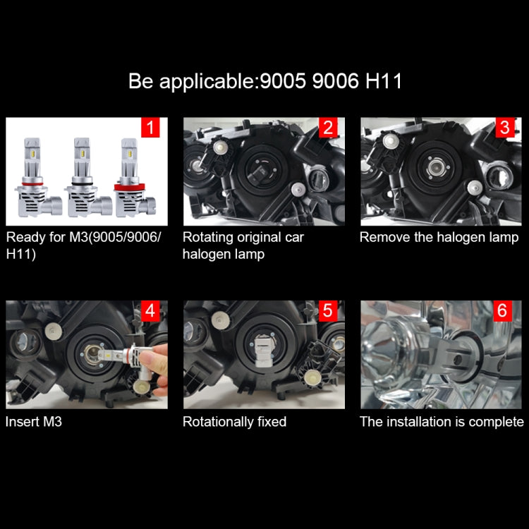 Lampade LED 9005 HB3 H10 6500K 17W 2000LM IP68 per auto