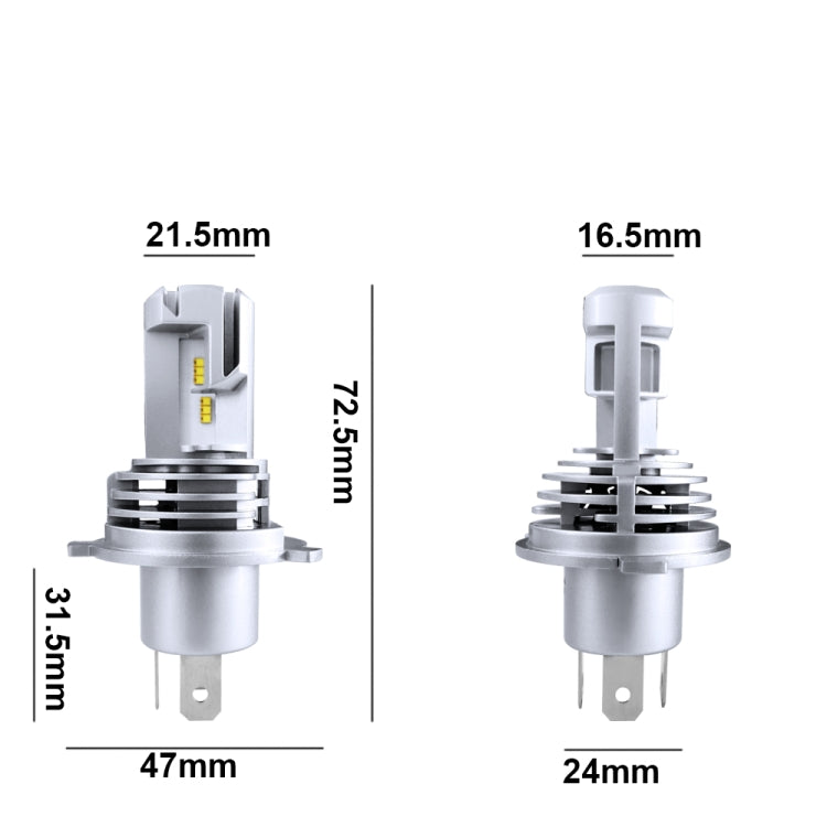 Lampade LED per fari auto H4 6500K 2000LM IP68