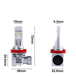 Lampade LED per fari auto H8 H9 H11 6500K 17W 2000LM