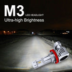Lampade LED per fari auto H8 H9 H11 6500K 17W 2000LM