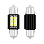 2 PZ 36mm DC12V-24V 3W 6000K 660LM 6LED SMD-3030 Lampada da lettura per auto / Luce targa, 36mm (3W)