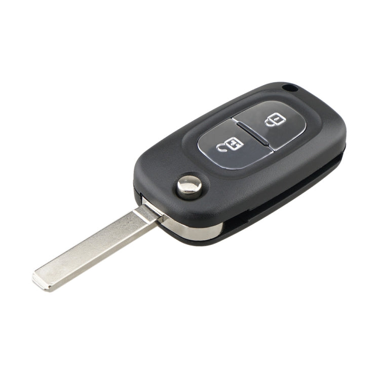 Per RENAULT Clio / Megane / Kangoo / Modus Chiavi di ricambio per auto 2 pulsanti Custodia per chiave con stelo della chiave pieghevole, For RENAULT Clio 2 Buttons