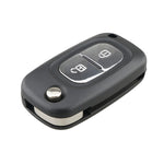 Per RENAULT Clio / Megane / Kangoo / Modus Chiavi di ricambio per auto 2 pulsanti Custodia per chiave con stelo della chiave pieghevole, For RENAULT Clio 2 Buttons