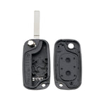 Per RENAULT Clio / Megane / Kangoo / Modus Chiavi di ricambio per auto 2 pulsanti Custodia per chiave con stelo della chiave pieghevole, For RENAULT Clio 2 Buttons