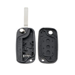 Per RENAULT Clio/Megane/Kangoo/Modus Chiavi di Ricambio per Auto 3 Pulsanti Custodia per Chiave con Stelo della Chiave Pieghevole, For RENAULT Clio 3 Buttons
