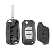 Per RENAULT Clio/Megane/Kangoo/Modus Chiavi di Ricambio per Auto 3 Pulsanti Custodia per Chiave con Stelo della Chiave Pieghevole, For RENAULT Clio 3 Buttons