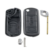 Per Land Rover Range Rover Sport 2006-2011 / Range Rover 2006~2009 / Discovery 3 2005~2009 Chiavi di ricambio per auto Custodia per chiave a 3 pulsanti con stelo della chiave pieghevole, For Landrover Range Rover