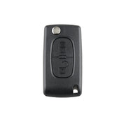Per chiave auto telecomando intelligente PEUGEOT 2 pulsanti con chip integrato, batteria e supporto, senza scanalatura, frequenza: 433 MHz, 2 Buttons without Grooved