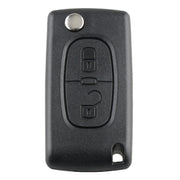 Per chiave auto telecomando intelligente PEUGEOT a 2 pulsanti con chip integrato PCF7961, batteria, supporto, stelo chiave scanalato e segnale ASK, frequenza: 433 MHz, 2 Buttons with Slotted Key Blade