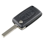 Per chiave auto telecomando intelligente PEUGEOT 3 pulsanti con chip integrato, batteria, supporto e stelo chiave con fessura, frequenza: 433 MHz, 3 Buttons