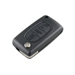 Per chiave auto telecomando intelligente PEUGEOT 3 pulsanti con chip integrato, batteria, supporto e stelo chiave con fessura, frequenza: 433 MHz, 3 Buttons