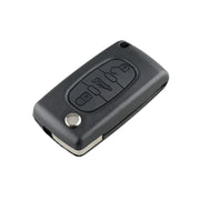 Per chiave auto telecomando intelligente PEUGEOT 3 pulsanti con chip integrato, batteria, supporto e stelo chiave con fessura, frequenza: 433 MHz, 3 Buttons