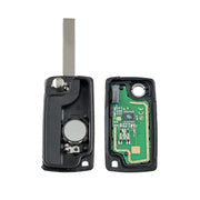 Per chiave auto telecomando intelligente PEUGEOT 3 pulsanti con chip integrato, batteria, supporto e stelo chiave con fessura, frequenza: 433 MHz, 3 Buttons