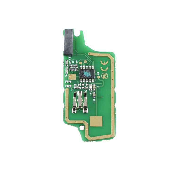 Per chiave auto telecomando intelligente PEUGEOT 3 pulsanti con chip integrato, batteria, supporto e stelo chiave con fessura, frequenza: 433 MHz, 3 Buttons
