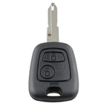 Per PEUGEOT 206 Chiave per auto con telecomando intelligente a 2 pulsanti con chip e batteria integrati, frequenza: 433 MHz, For PEUGEOT 206