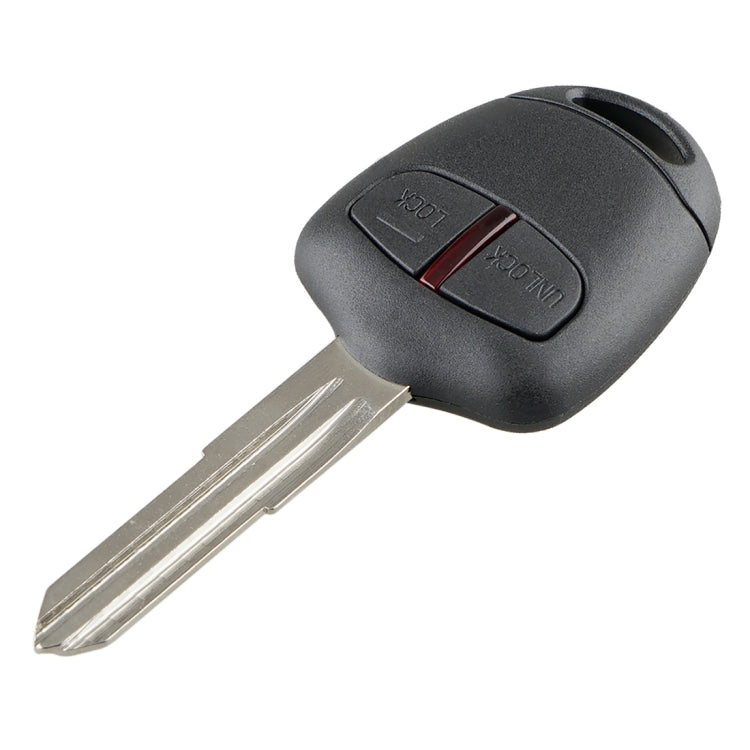 Per MITSUBISHI Chiave per auto con telecomando intelligente a 2 pulsanti con 46 chip e batteria e slot sinistro, frequenza: 433 MHz, For MITSUBISHI(Left)