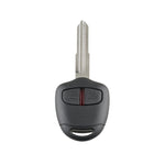 Per MITSUBISHI Chiave per auto con telecomando intelligente a 2 pulsanti con 46 chip e batteria e slot sinistro, frequenza: 433 MHz, For MITSUBISHI(Left)