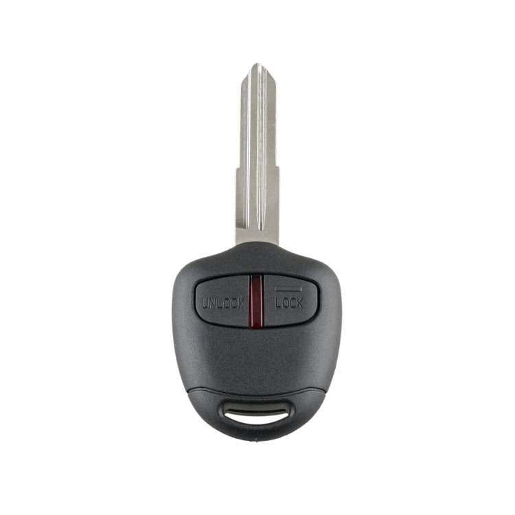 Per MITSUBISHI Chiave per auto con telecomando intelligente a 2 pulsanti con 46 chip e batteria e slot sinistro, frequenza: 433 MHz, For MITSUBISHI(Left)