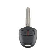 Per MITSUBISHI Chiave per auto con telecomando intelligente a 2 pulsanti con 46 chip e batteria e slot sinistro, frequenza: 433 MHz, For MITSUBISHI(Left)