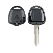 Per MITSUBISHI Chiave per auto con telecomando intelligente a 2 pulsanti con 46 chip e batteria e slot sinistro, frequenza: 433 MHz, For MITSUBISHI(Left)