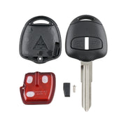 Per MITSUBISHI Chiave per auto con telecomando intelligente a 2 pulsanti con 46 chip, batteria e slot destro, frequenza: 433 MHz, For MITSUBISHI(Right)
