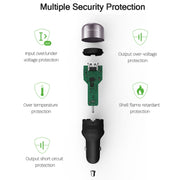 Caricabatteria da auto a ricarica rapida originale con doppia porta USB originale Huawei CP31 da 18 W, CP31