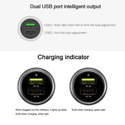 Caricabatteria da auto a ricarica rapida originale con doppia porta USB originale Huawei CP31 da 18 W, CP31