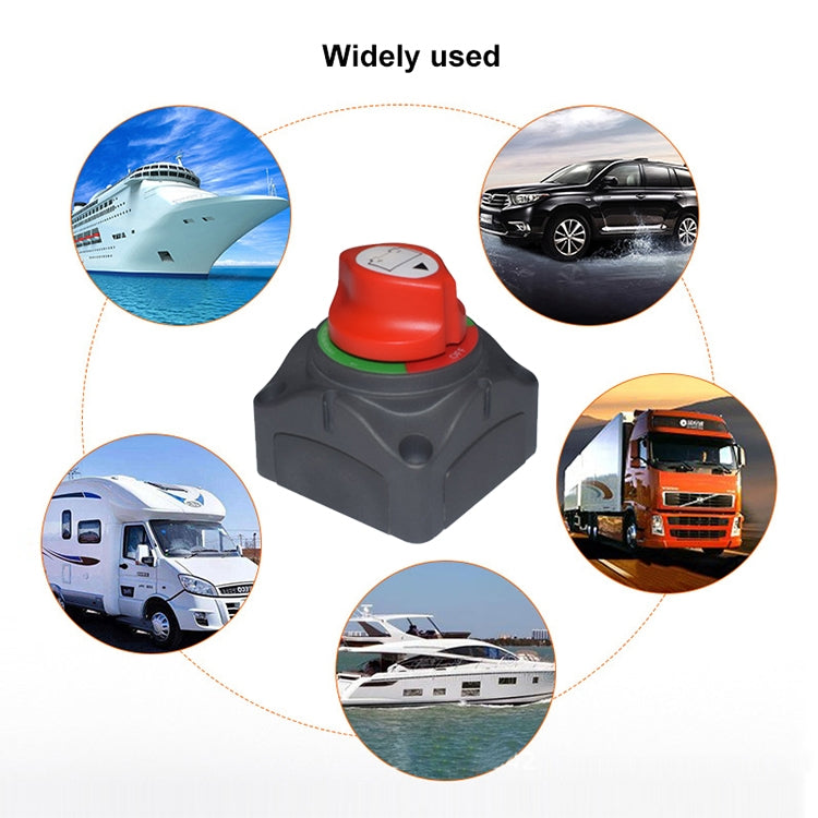 Auto Auto RV Marine Boat Batteria Selettore di distribuzione della corrente a 3 livelli Isolatore Disconnettere l'interruttore rotante, A701-S