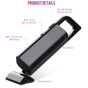 Aspirapolvere potente portatile wireless da 120 W per auto, Wireless (Black), Wireless (White)