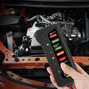 TIROL T16897 Tester per alternatore batteria digitale per auto da 12 V Display a 6 luci a LED, TIROL T16897