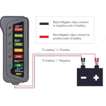 TIROL T16897 Tester per alternatore batteria digitale per auto da 12 V Display a 6 luci a LED, TIROL T16897