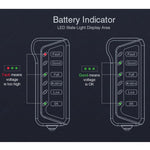 TIROL T16897 Tester per alternatore batteria digitale per auto da 12 V Display a 6 luci a LED, TIROL T16897