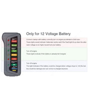 TIROL T16897 Tester per alternatore batteria digitale per auto da 12 V Display a 6 luci a LED, TIROL T16897