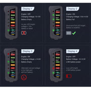 TIROL T16897 Tester per alternatore batteria digitale per auto da 12 V Display a 6 luci a LED, TIROL T16897