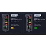TIROL T16897 Tester per alternatore batteria digitale per auto da 12 V Display a 6 luci a LED, TIROL T16897