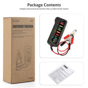 TIROL T16897 Tester per alternatore batteria digitale per auto da 12 V Display a 6 luci a LED, TIROL T16897