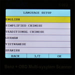 Creator C502 V7.6 Strumento diagnostico per auto scanner multi-sistema OBD2 per Mercedes-Benz prima del 2016 Tutti i modelli, Creator C502
