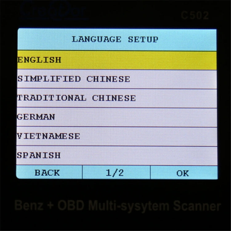 Creator C502 V7.6 Strumento diagnostico per auto scanner multi-sistema OBD2 per Mercedes-Benz prima del 2016 Tutti i modelli, Creator C502