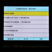 Creator C502 V7.6 Strumento diagnostico per auto scanner multi-sistema OBD2 per Mercedes-Benz prima del 2016 Tutti i modelli, Creator C502