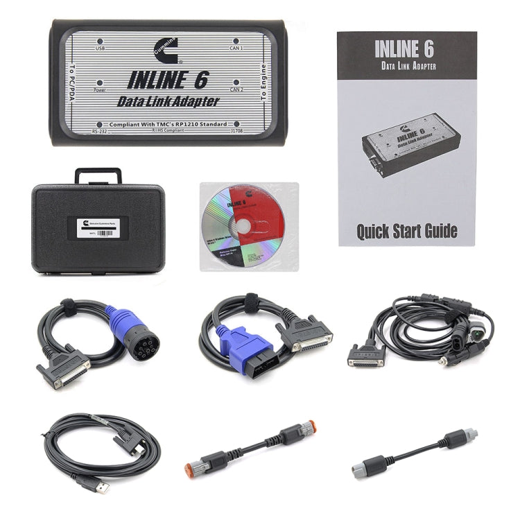 Scanner per strumenti diagnostici per carichi pesanti con adattatore di collegamento dati Cummins Inline6, Diagnostic Tool Scanner