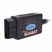 Strumento scanner diagnostico automatico USB OBDII con interfaccia ELM327 con interruttore, Auto Diagnostic Scanner