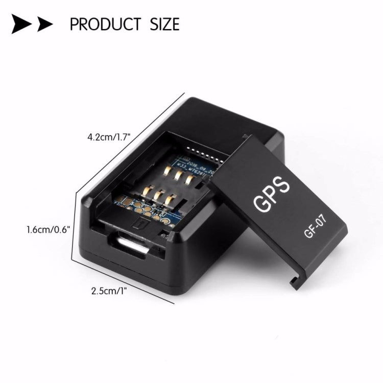 GF07 Mini GPS Tracker Car GSM GPS Tracking Dispositivo di localizzazione magnetico del sistema di localizzazione dell'auto in tempo reale, GF07