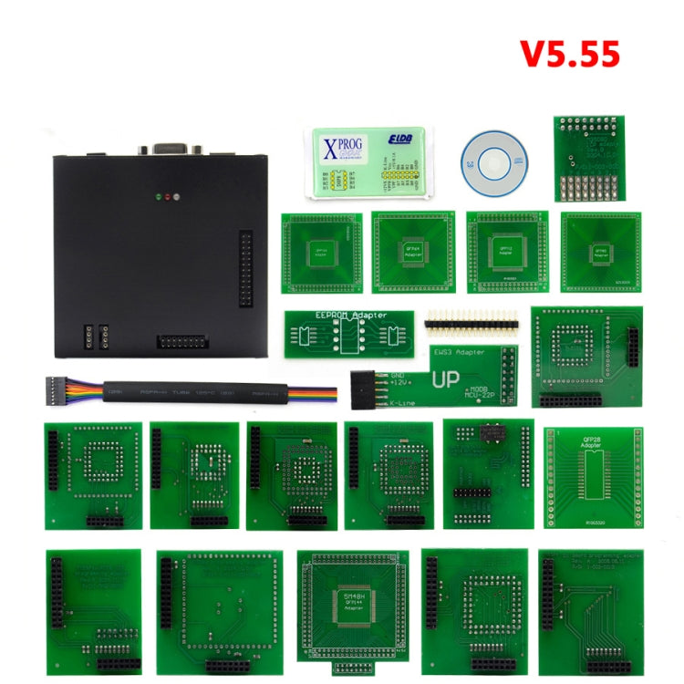 XPROG V5.55 Interfaccia di programmazione ECU con scatola in metallo nero, Programming Interface