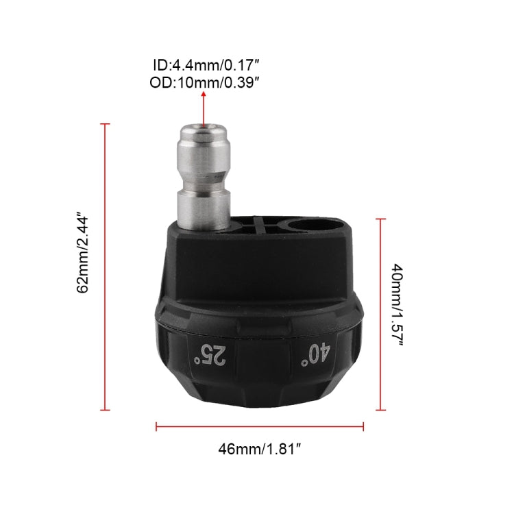 Ugello multiforo multifunzionale 6 in 1 Ugello per lavaggio auto ad alta pressione per idropulitrice, 6-in-1 Multi-hole Nozzle