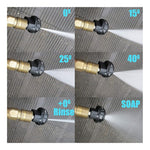 Ugello multiforo multifunzionale 6 in 1 Ugello per lavaggio auto ad alta pressione per idropulitrice, 6-in-1 Multi-hole Nozzle
