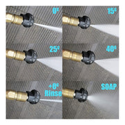 Ugello multiforo multifunzionale 6 in 1 Ugello per lavaggio auto ad alta pressione per idropulitrice, 6-in-1 Multi-hole Nozzle