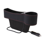 Console portaoggetti laterale per sedile auto in pelle PU