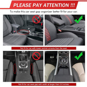 Console per sedile copilota multifunzionale per auto Scatola in pelle PU Accendisigari Tasca di ricarica Portabicchieri Sedile Gap Scatola portaoggetti laterale, Co-pilot Seat